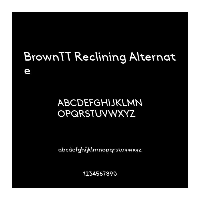BrownTT Reclining Alternate