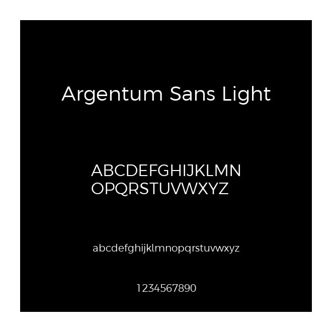 Argentum Sans Light