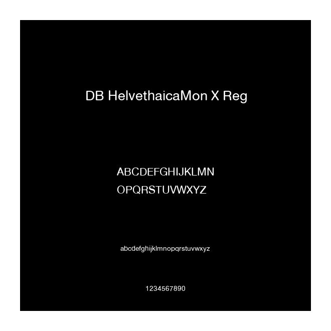 DB HelvethaicaMon X Reg