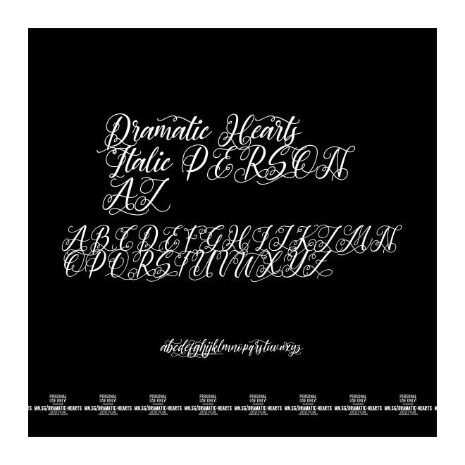 Dramatic Hearts Italic PERSONAL