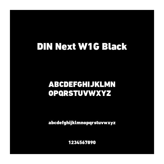 DIN Next W1G Black