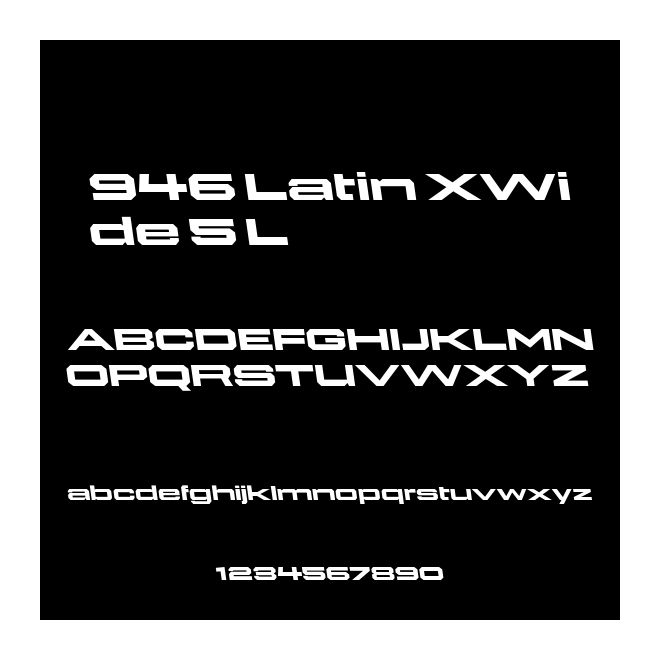 946 Latin XWide 5 L