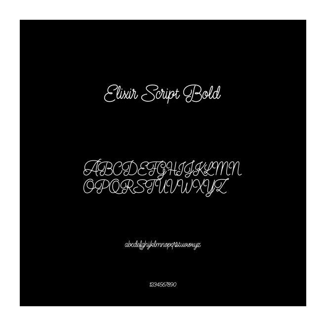 Elixir Script Bold