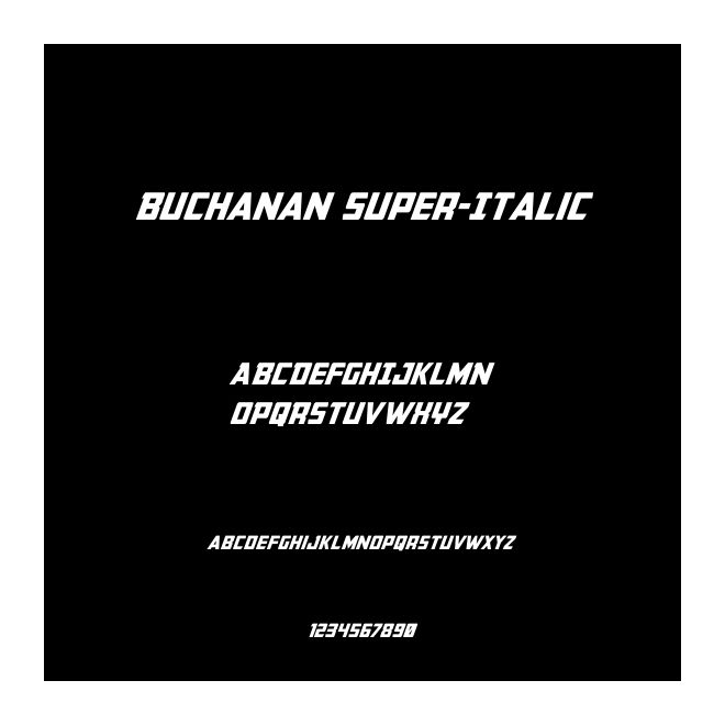 Buchanan Super-Italic