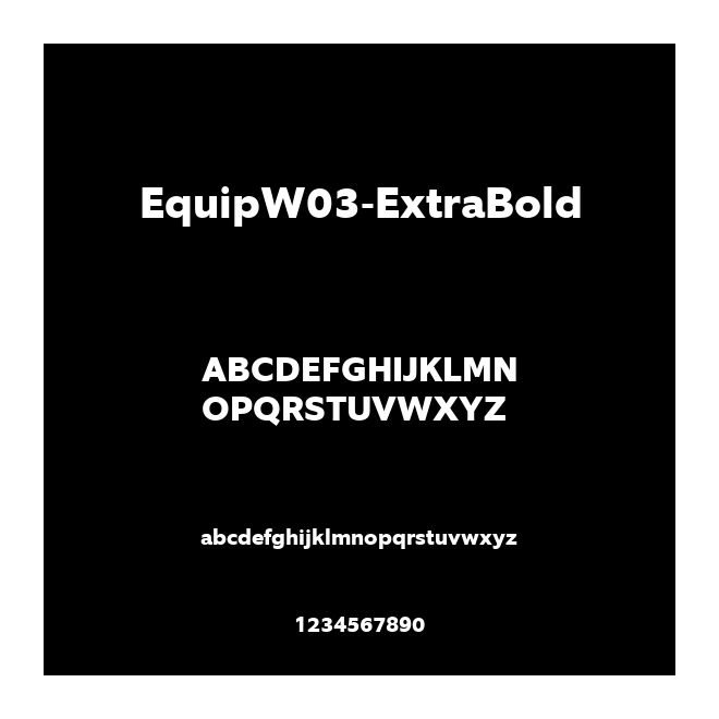 EquipW03-ExtraBold