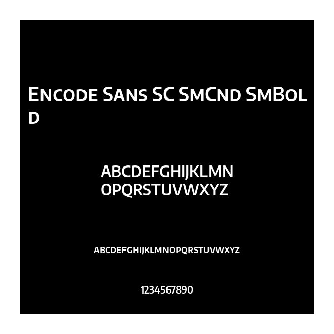 Encode Sans SC SmCnd SmBold