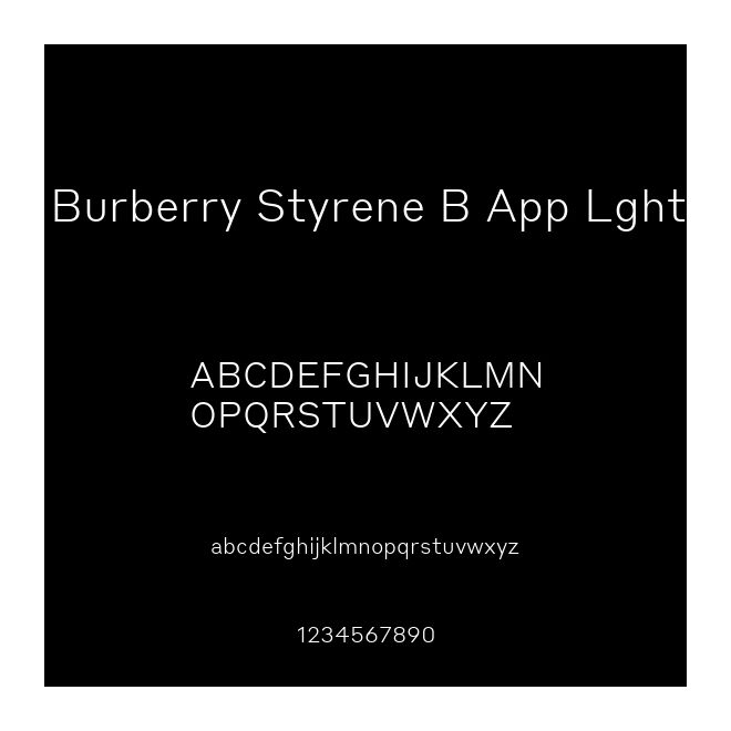 Burberry Styrene B App Lght
