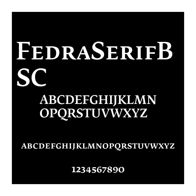 FedraSerifB SC