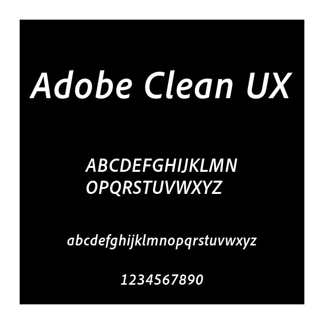 Adobe Clean UX