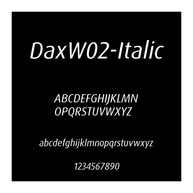 DaxW02-Italic