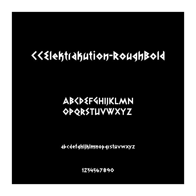 CCElektrakution-RoughBold