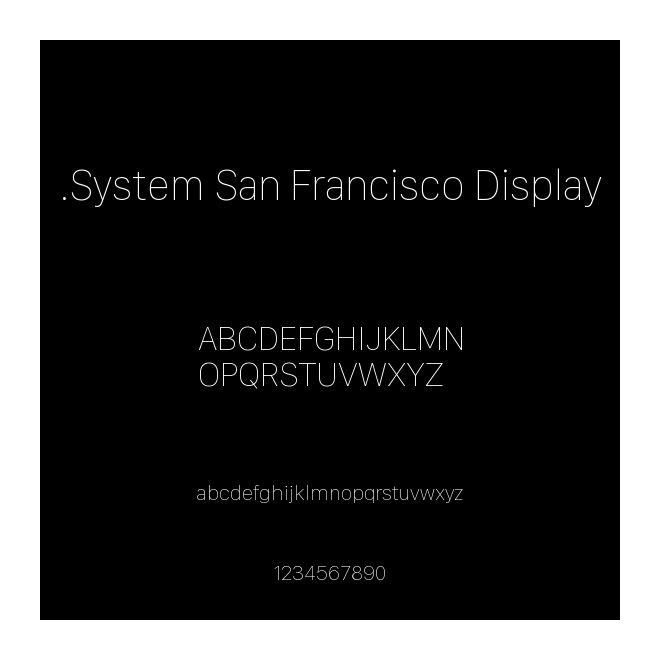 .System San Francisco Display
