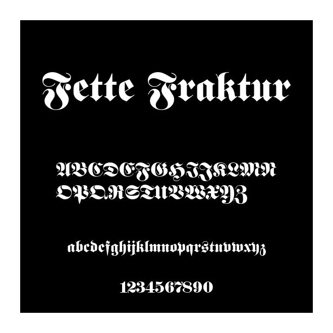 Fette Fraktur