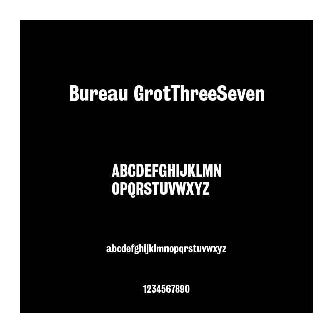 Bureau GrotThreeSeven