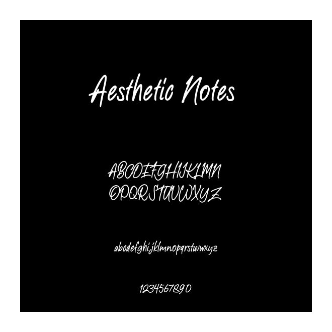 Aesthetic Notes