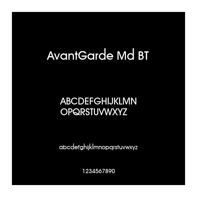 AvantGarde Md BT
