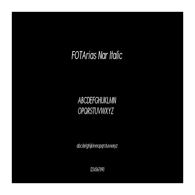 FOTArias Nar Italic