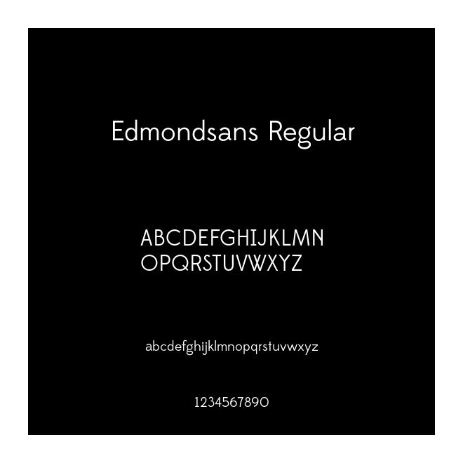 Edmondsans Regular