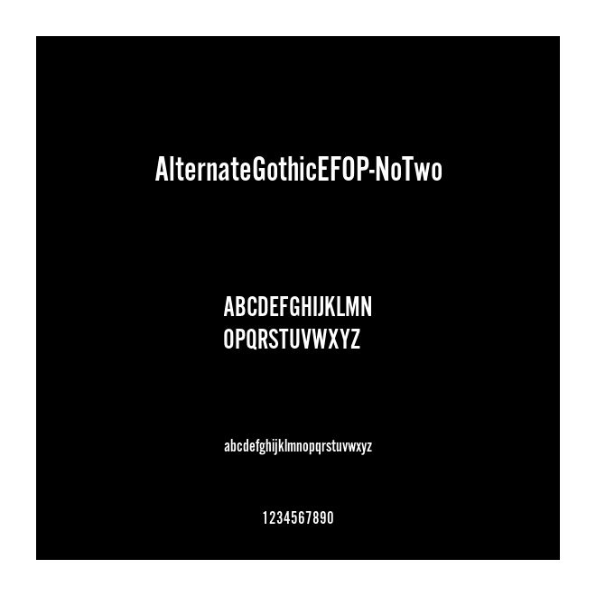 AlternateGothicEFOP-NoTwo