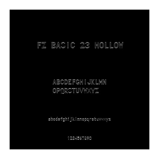 FZ BASIC 23 HOLLOW