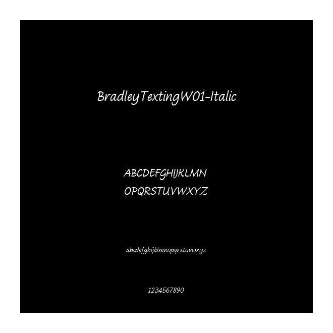 BradleyTextingW01-Italic