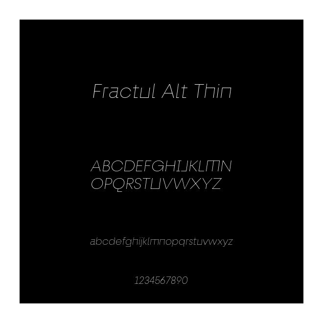 Fractul Alt Thin