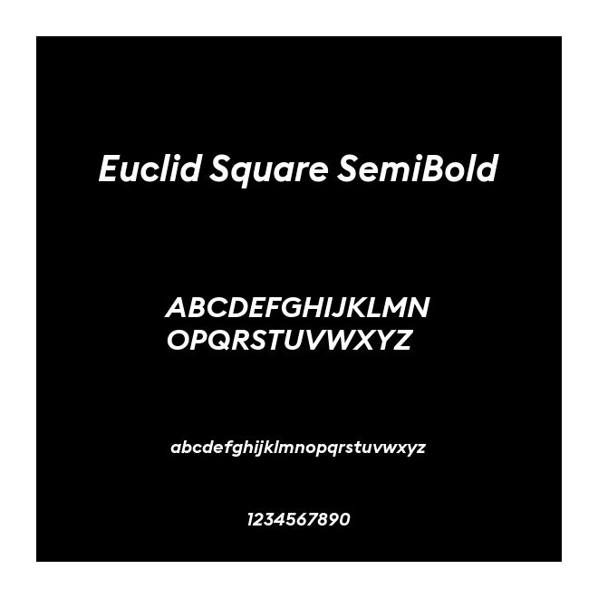 Euclid Square SemiBold
