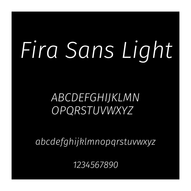 Fira Sans Light