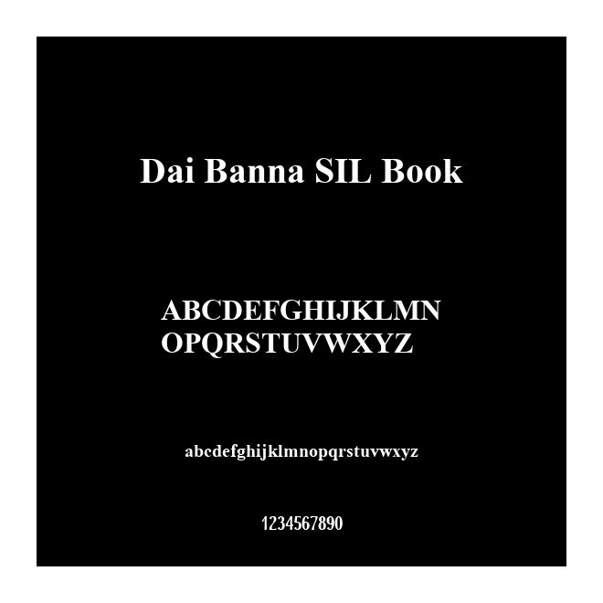 Dai Banna SIL Book