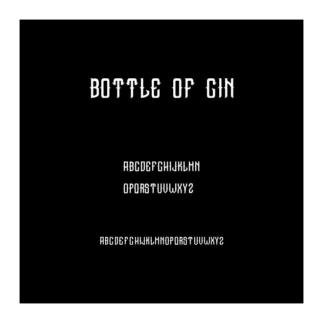 Bottle of Gin