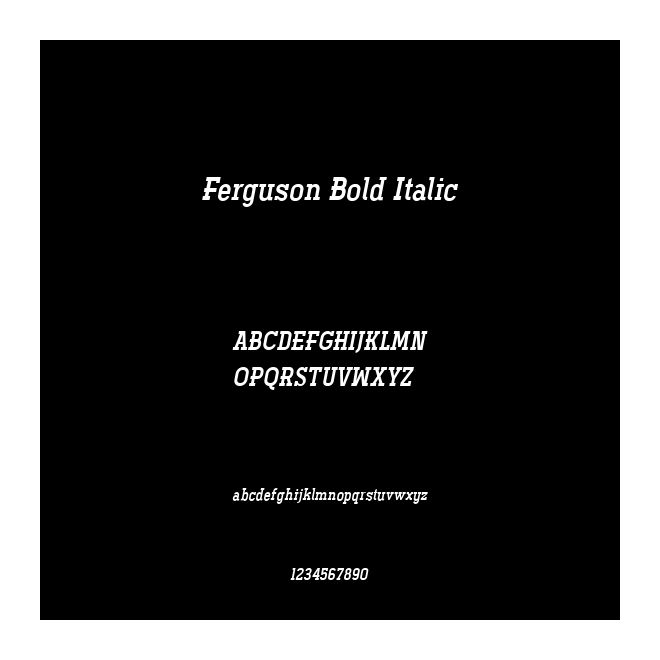 Ferguson Bold Italic