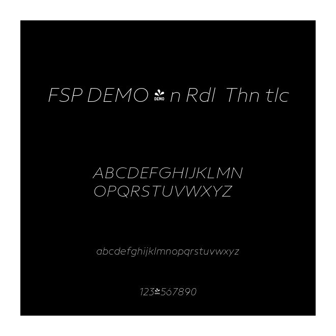 FSP DEMO - n Rdl  Thn tlc