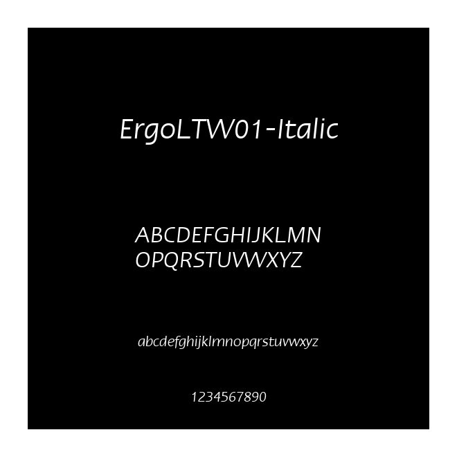 ErgoLTW01-Italic
