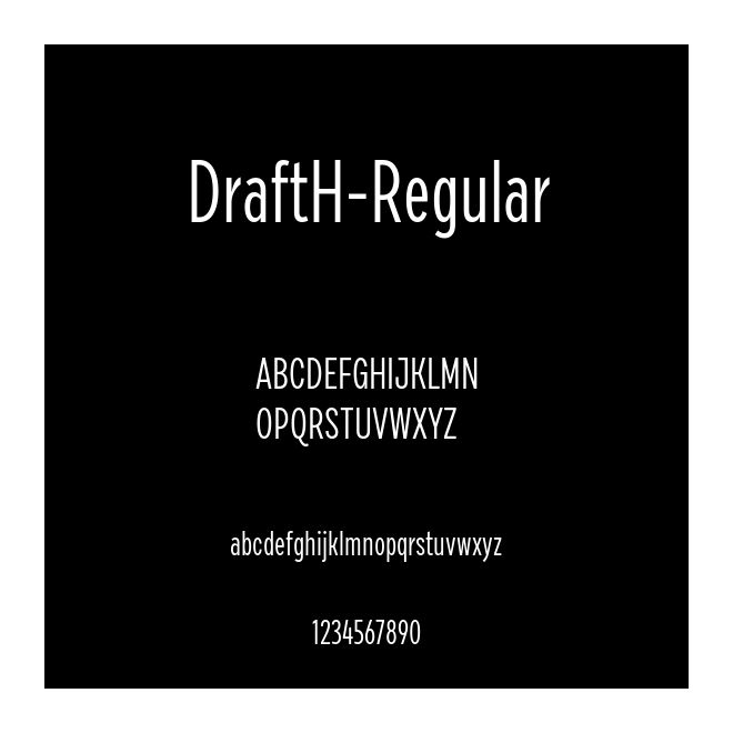 DraftH-Regular
