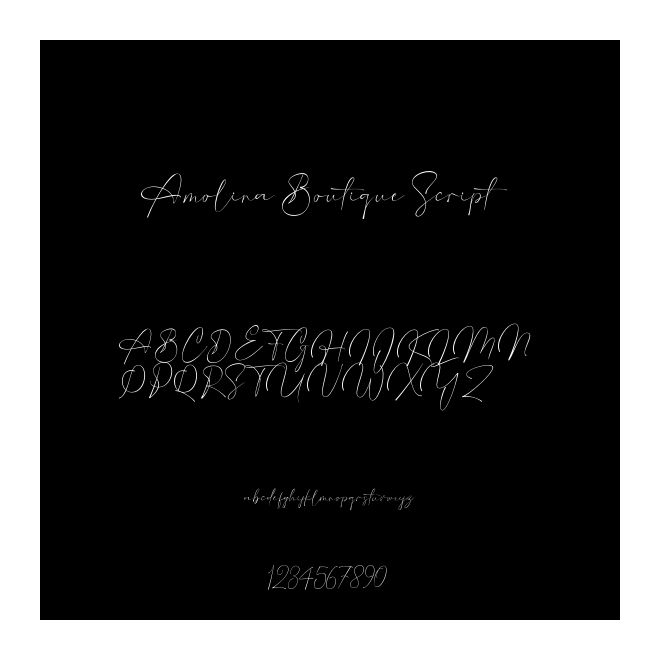 Amolina Boutique Script