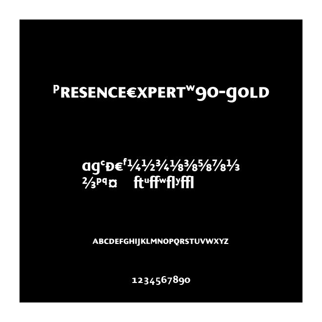 PresenceExpertW90-Bold