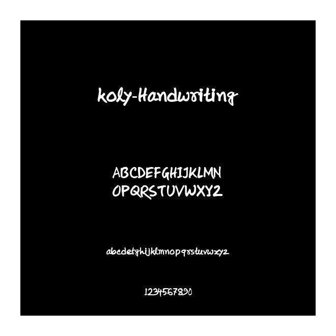 koly-Handwriting