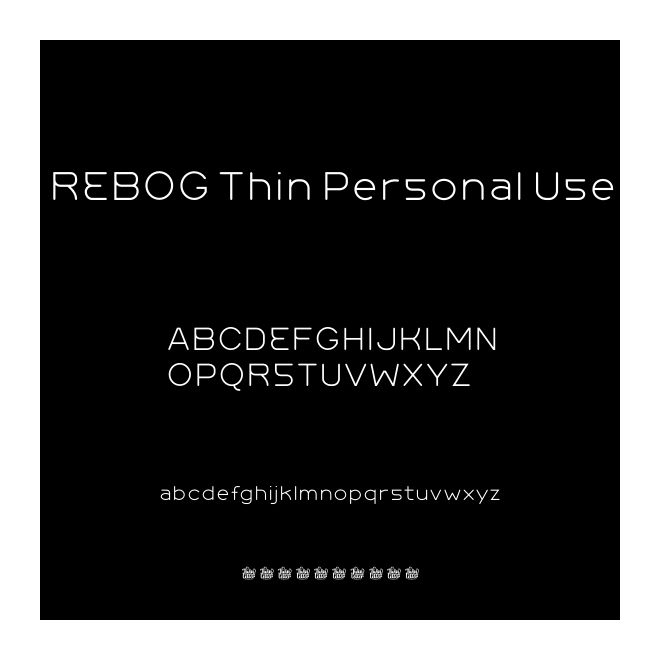 REBOG Thin Personal Use