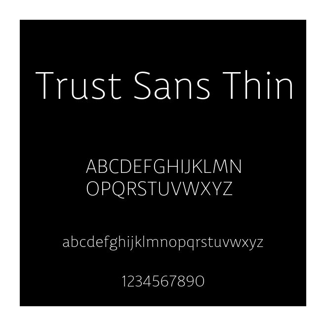 Trust Sans Thin
