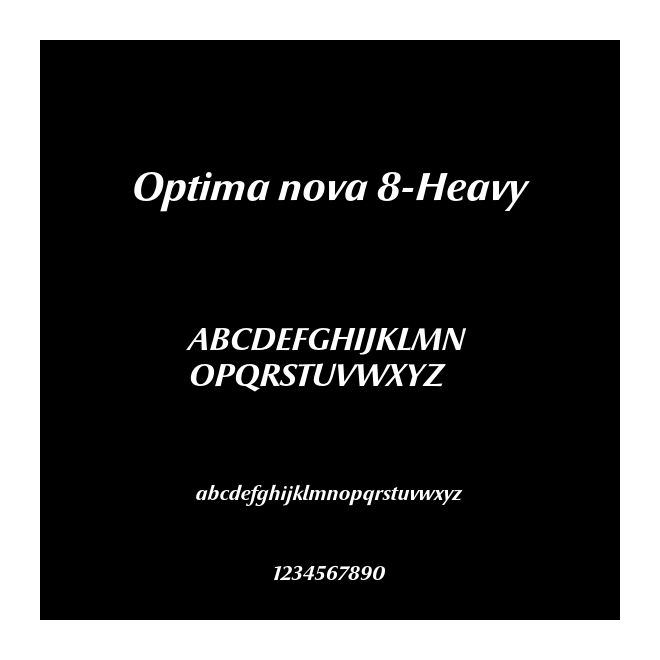 Optima nova 8-Heavy