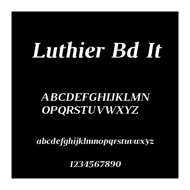Luthier Bd It