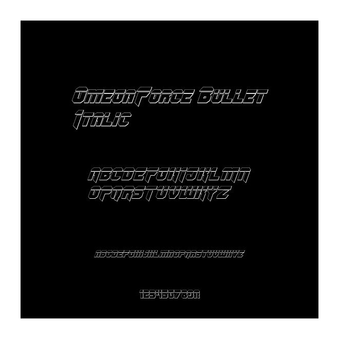 OmegaForce Bullet Italic