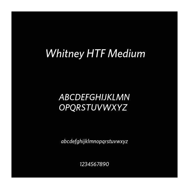 Whitney HTF Medium