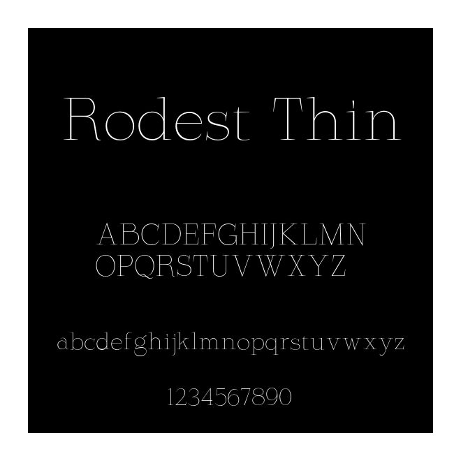 Rodest Thin