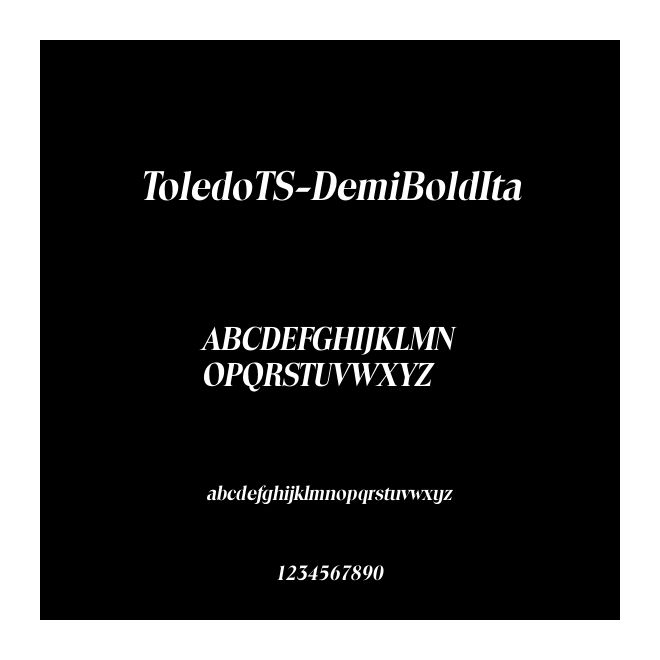 ToledoTS-DemiBoldIta