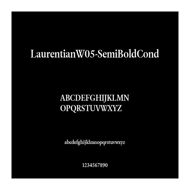 LaurentianW05-SemiBoldCond