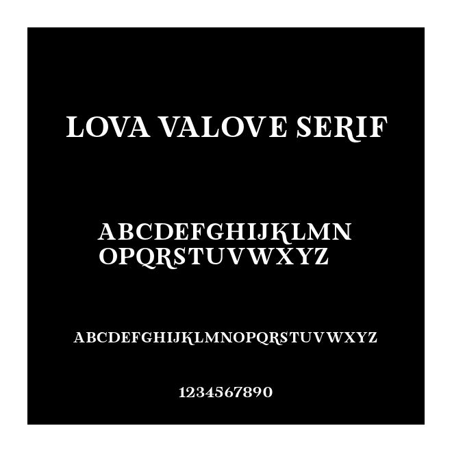Lova Valove Serif