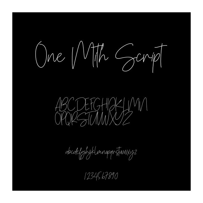 One Mith Script