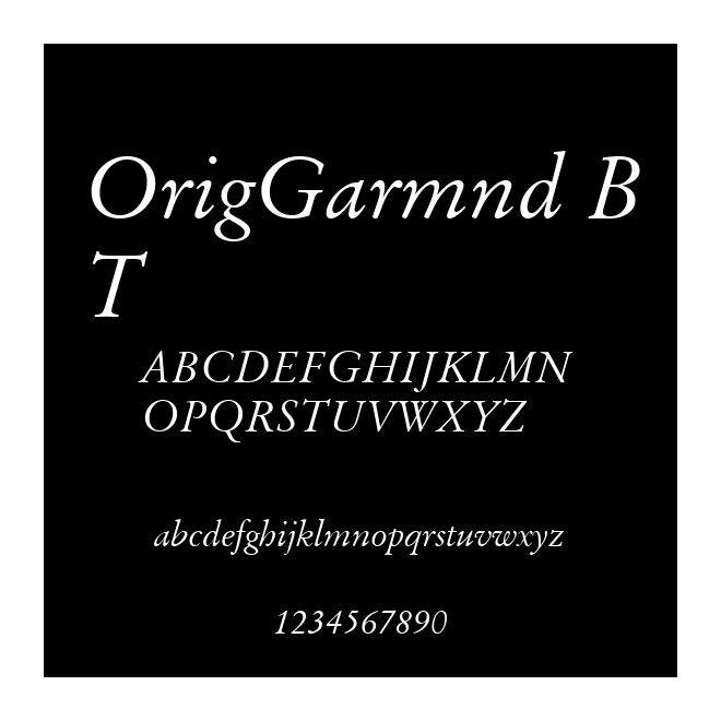 OrigGarmnd BT
