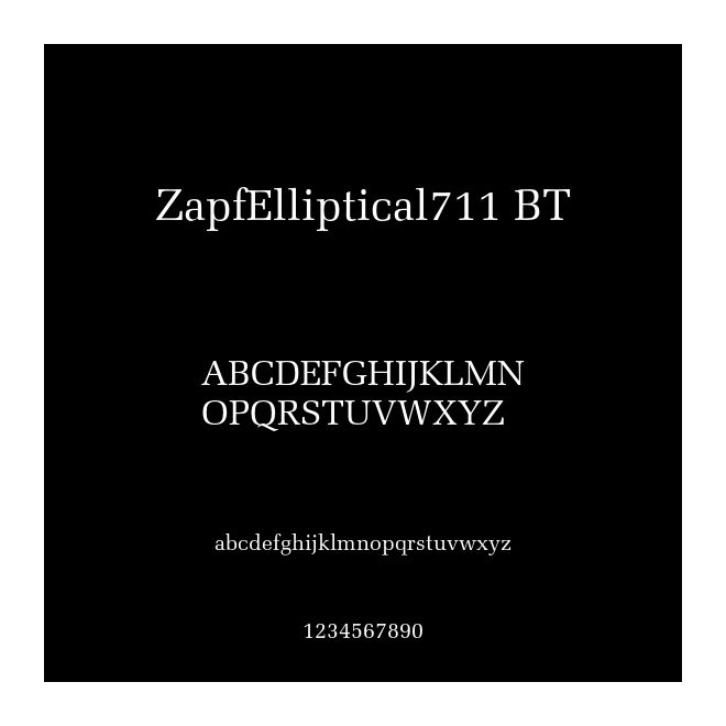 ZapfElliptical711 BT